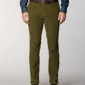 New York pantalone chino uomo in velluto 1000 righe regular fit