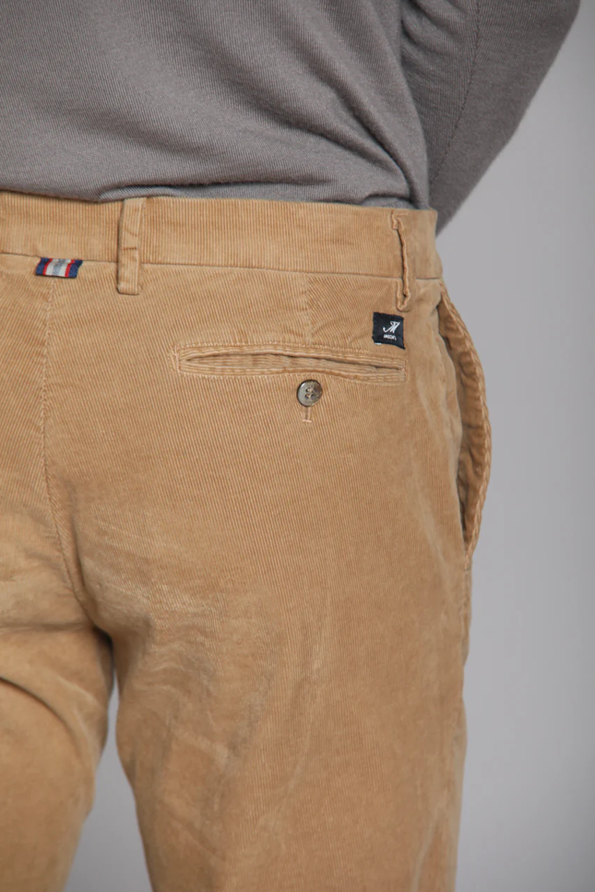 New York pantalone chino uomo in velluto 1000 righe regular fit – Image 2