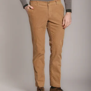New York pantalone chino uomo in velluto 1000 righe regular fit