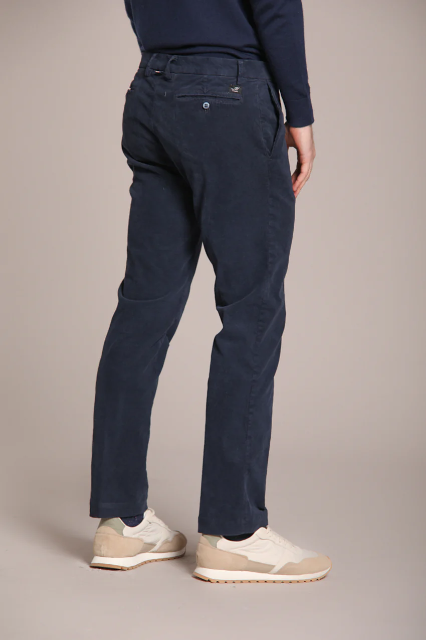 New York pantalone chino uomo in velluto 1000 righe regular fit – Image 3