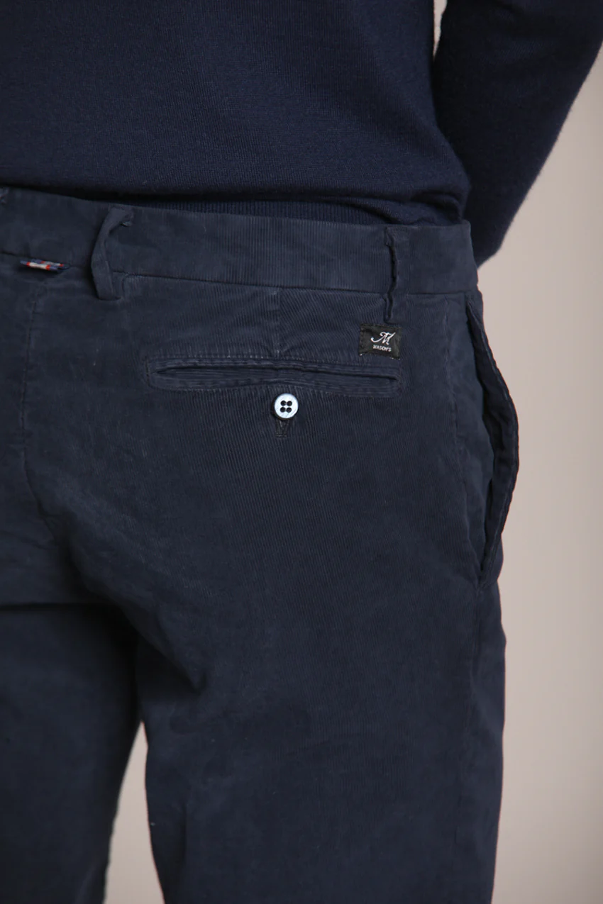 New York pantalone chino uomo in velluto 1000 righe regular fit – Image 2
