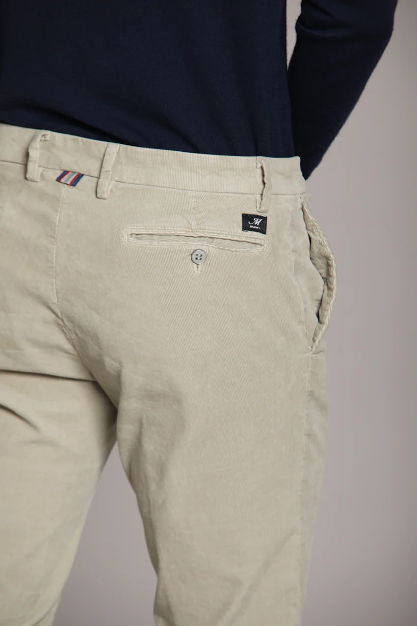 New York pantalone chino uomo in velluto 1000 righe regular fit – Image 2