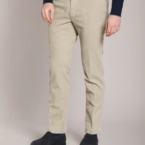 New York pantalone chino uomo in velluto 1000 righe regular fit