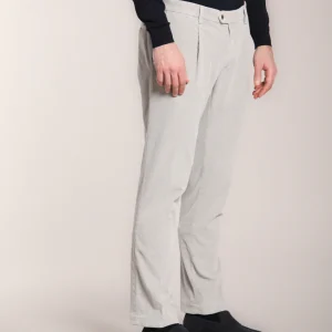 New York Time 1 Pinces pantalone chino uomo in velluto 500 righe regular fit
