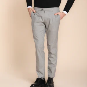 New York pantalone chino uomo in cotone lana regular fit