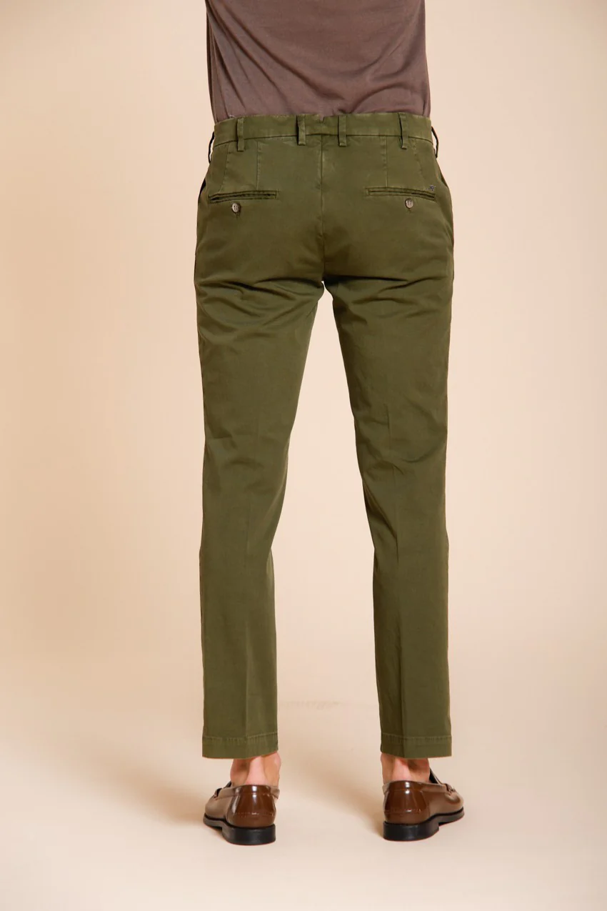 New York pantalone chino uomo in gabardina stretch regular fit ① – Image 4