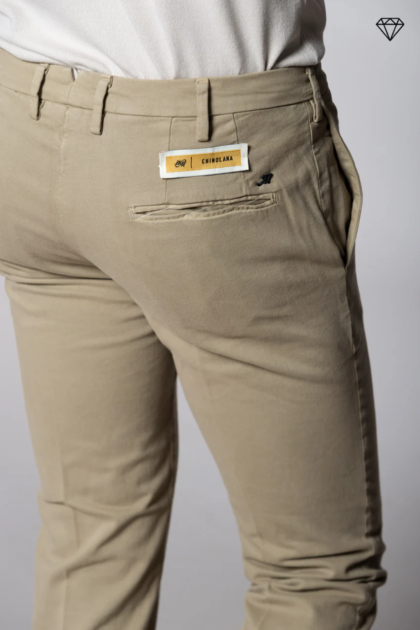 New York Sartoriale pantalone chino uomo sartoriale in cotone lana regular fit ① – Image 2