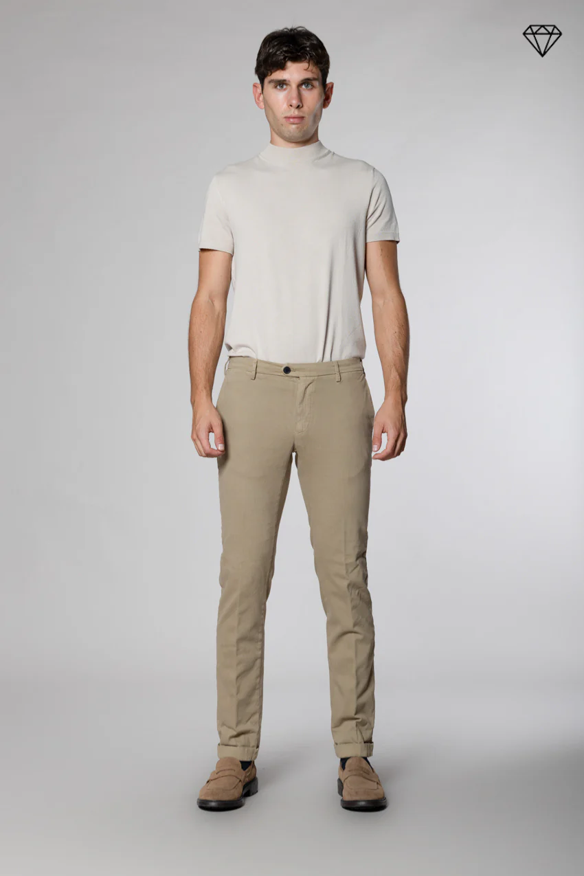 New York Sartoriale pantalone chino uomo sartoriale in cotone lana regular fit ① – Image 6
