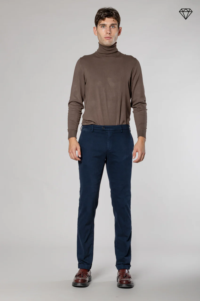 New York Sartoriale pantalone chino uomo sartoriale in cotone lana regular fit ① – Image 6