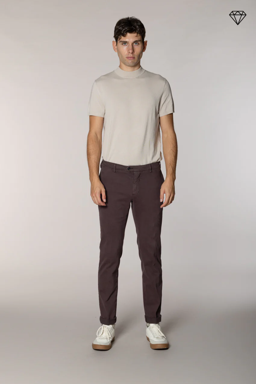 New York Sartoriale pantalone chino uomo sartoriale in cotone lana regular fit ① – Image 6