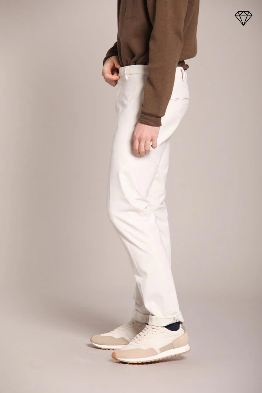New York Sartoriale pantalone chino uomo sartoriale in cotone lana regular fit ① – Image 4