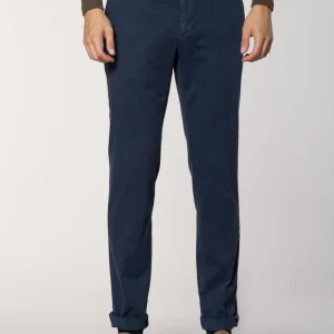 New York Sartoriale pantalone chino uomo sartoriale in cotone seta regular fit