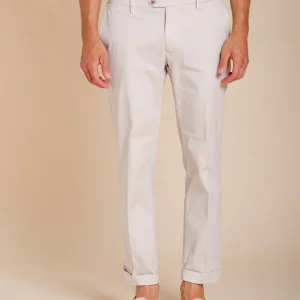 New York pantalone chino uomo in gabardina stretch regular fit ①