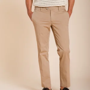 New York pantalone chino uomo in gabardina stretch regular fit ①