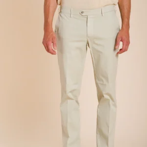 New York pantalone chino uomo in gabardina stretch regular fit ①