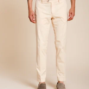 New York pantalone chino uomo in gabardina stretch regular fit ①