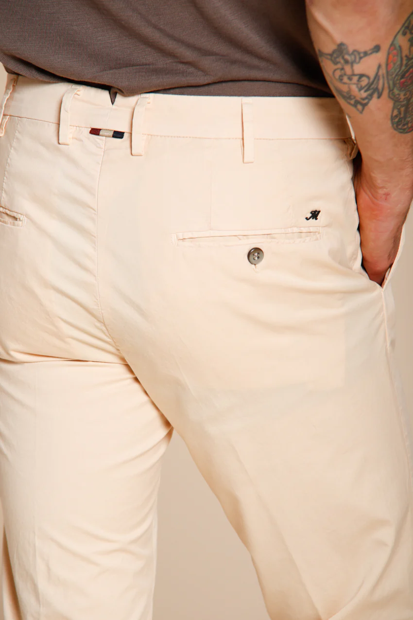 New York pantalone chino uomo in gabardina stretch regular fit ① – Image 2