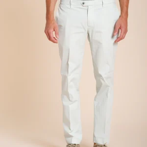 New York pantalone chino uomo in gabardina stretch regular fit ①