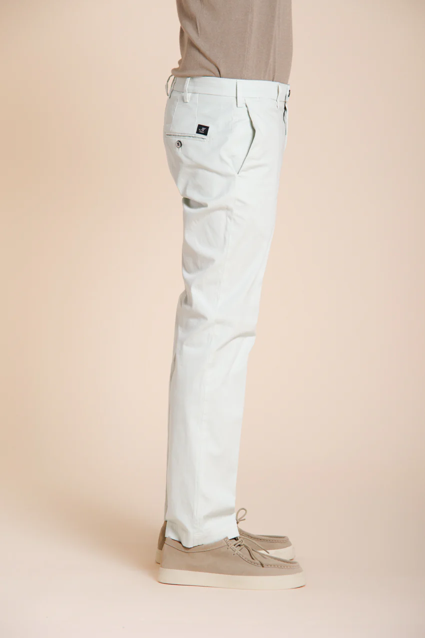 New York pantalone chino uomo in gabardina stretch regular fit ① – Image 4