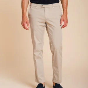 New York pantalone chino uomo in gabardina stretch regular fit ①