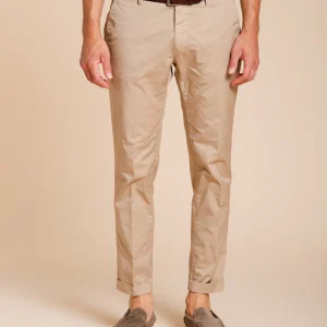 Milano pantalone chino uomo in gabardina stretch extra slim fit ①