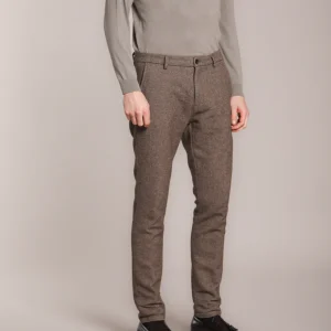 Osaka pantalone chino uomo in resca bicolor carrot fit