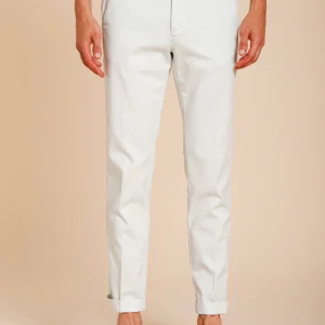 Torino Summer pantalone chino uomo in twill di cotone e lyocell slim fit