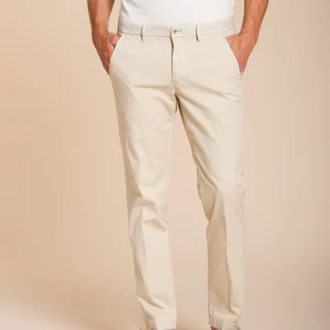 Torino University pantalone chino uomo in raso stretch slim fit