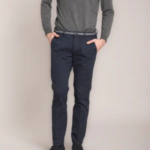 Torino Elegance pantalone chino uomo in diagonale stretch slim fit