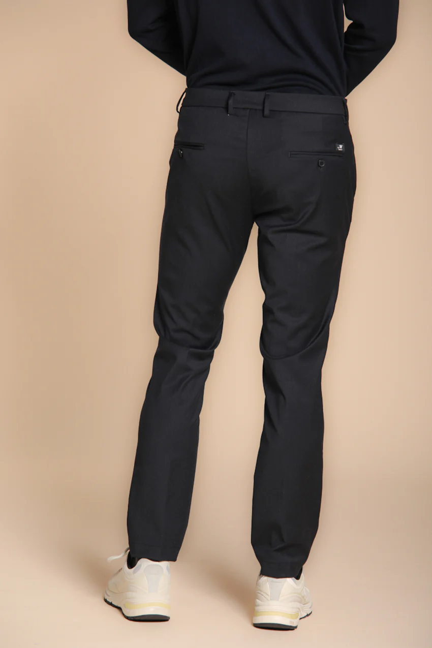 Torino pantalone chino uomo in lana unita slim fit – Image 3