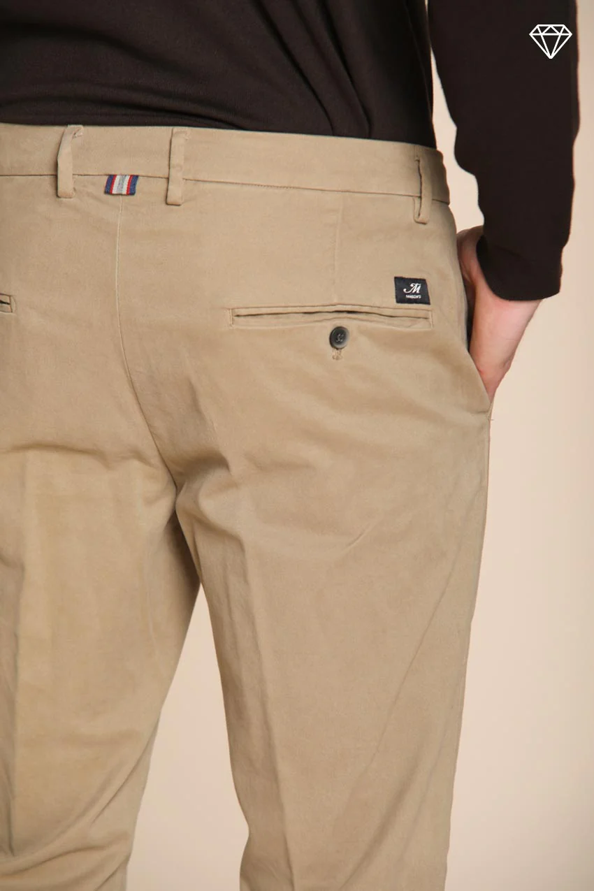 Torino pantalone chino uomo in gabardina slim fit ① – Image 2