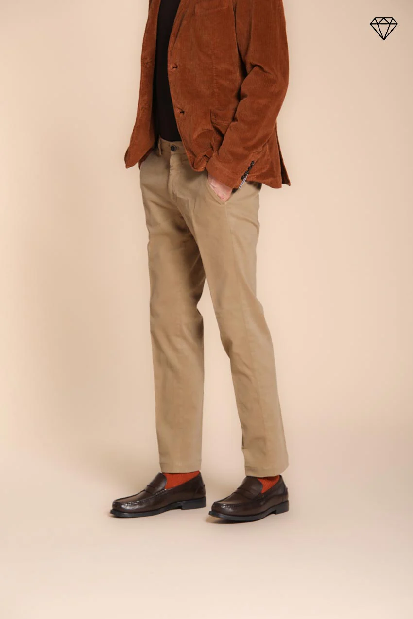 Torino pantalone chino uomo in gabardina slim fit ① – Image 3