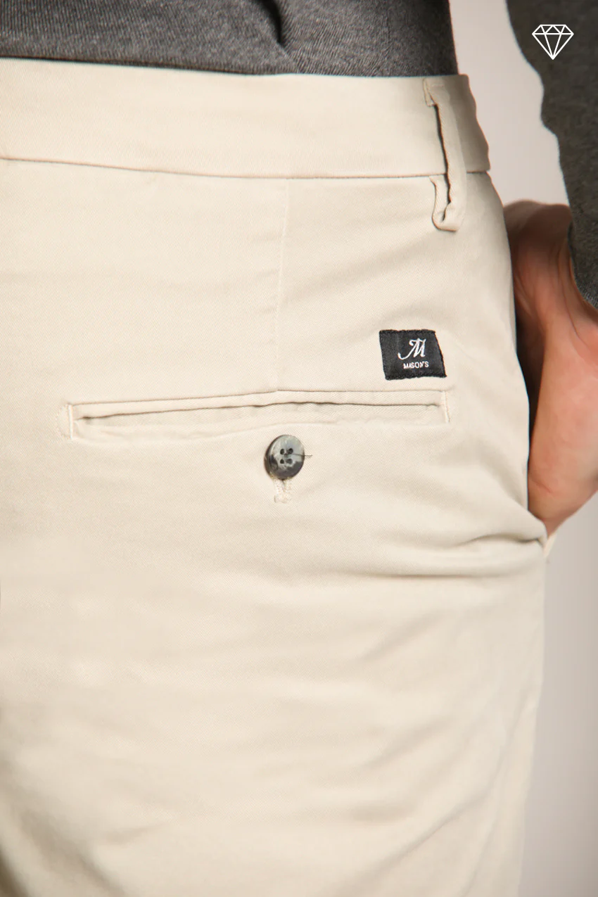 Torino pantalone chino uomo in gabardina slim fit ① – Image 2