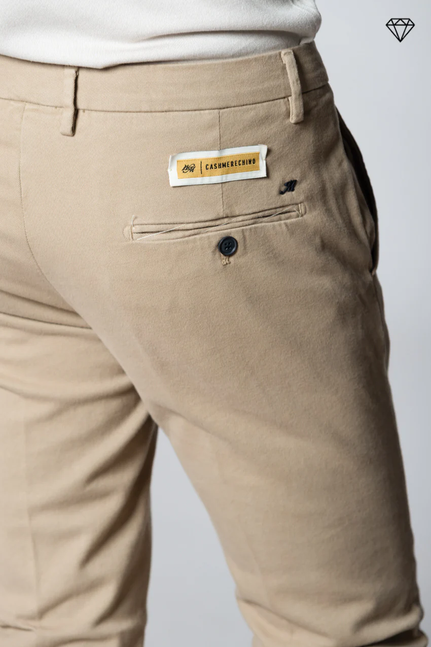 Torino pantalone chino uomo in cotone cashmere slim fit ① – Image 2