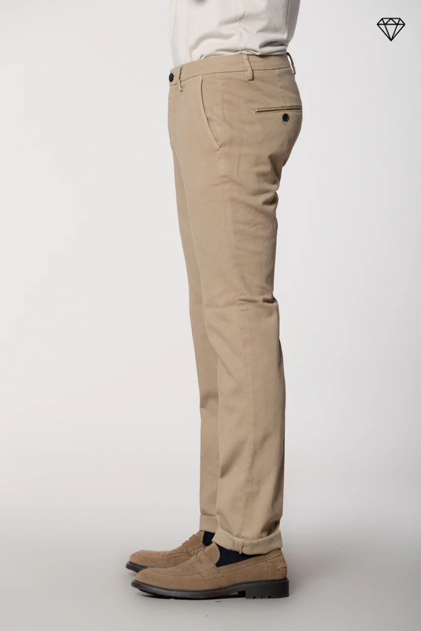 Torino pantalone chino uomo in cotone cashmere slim fit ① – Image 4
