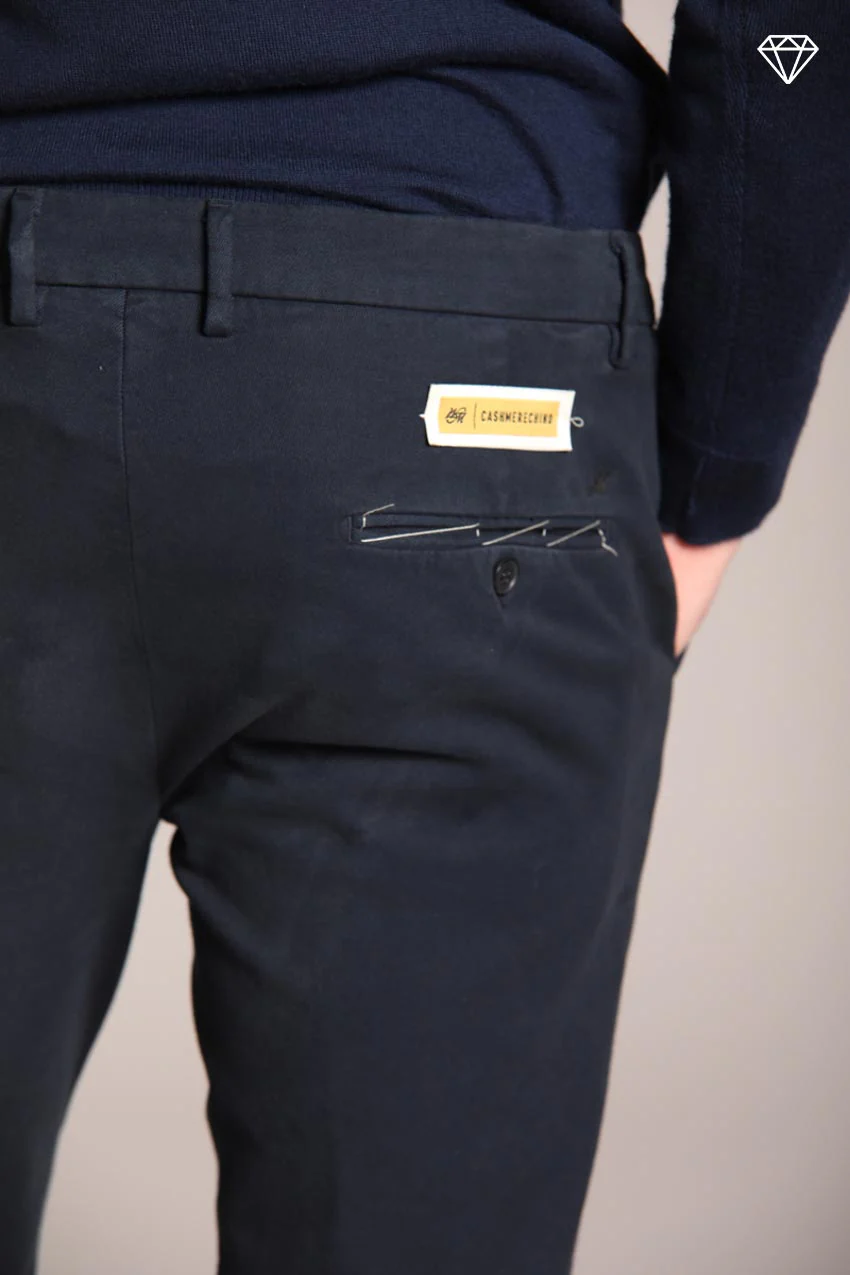 Torino pantalone chino uomo in cotone cashmere slim fit ① – Image 2