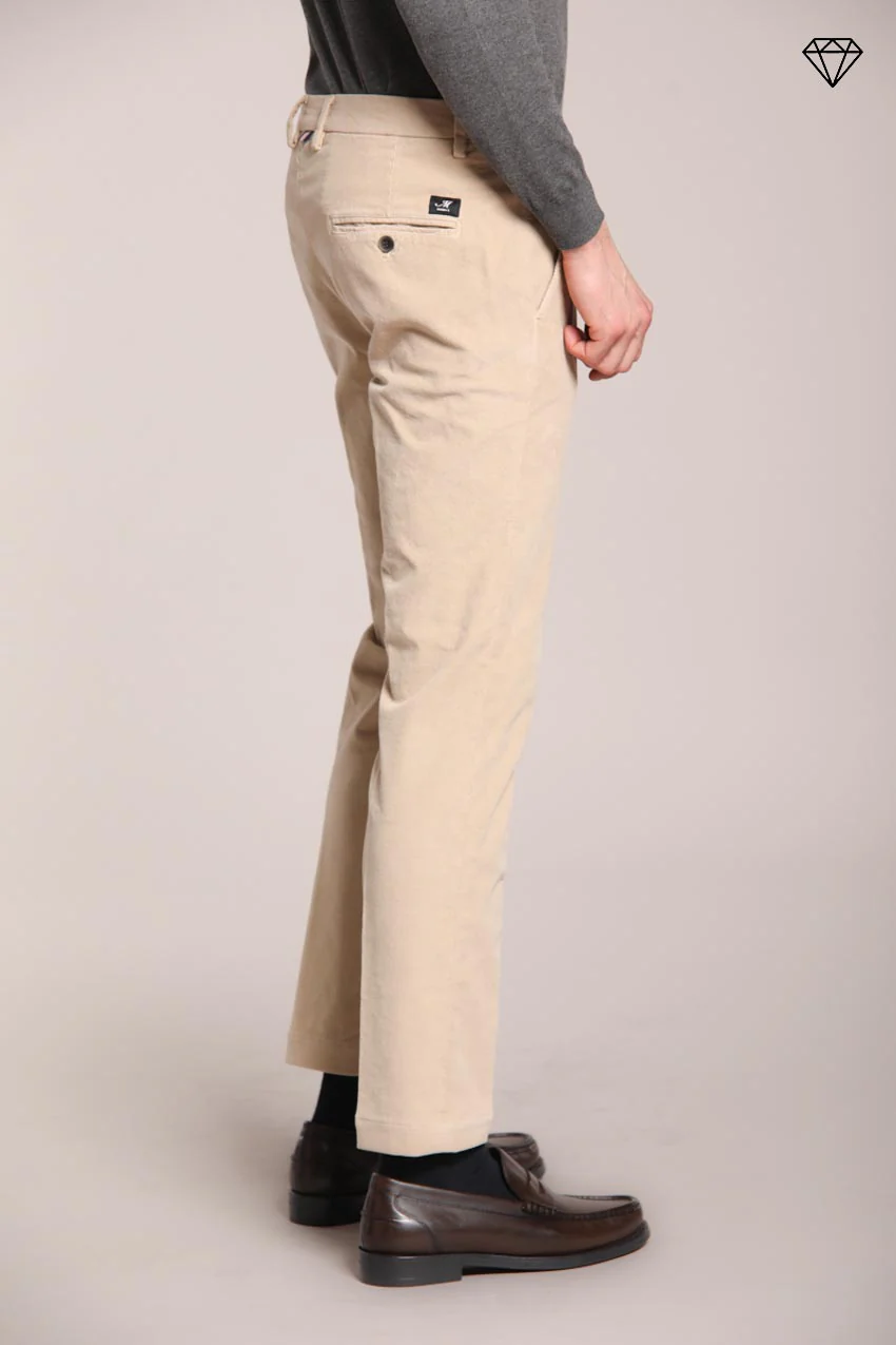 Torino pantalone chino uomo in velluto 1500 righe slim fit ① – Image 5