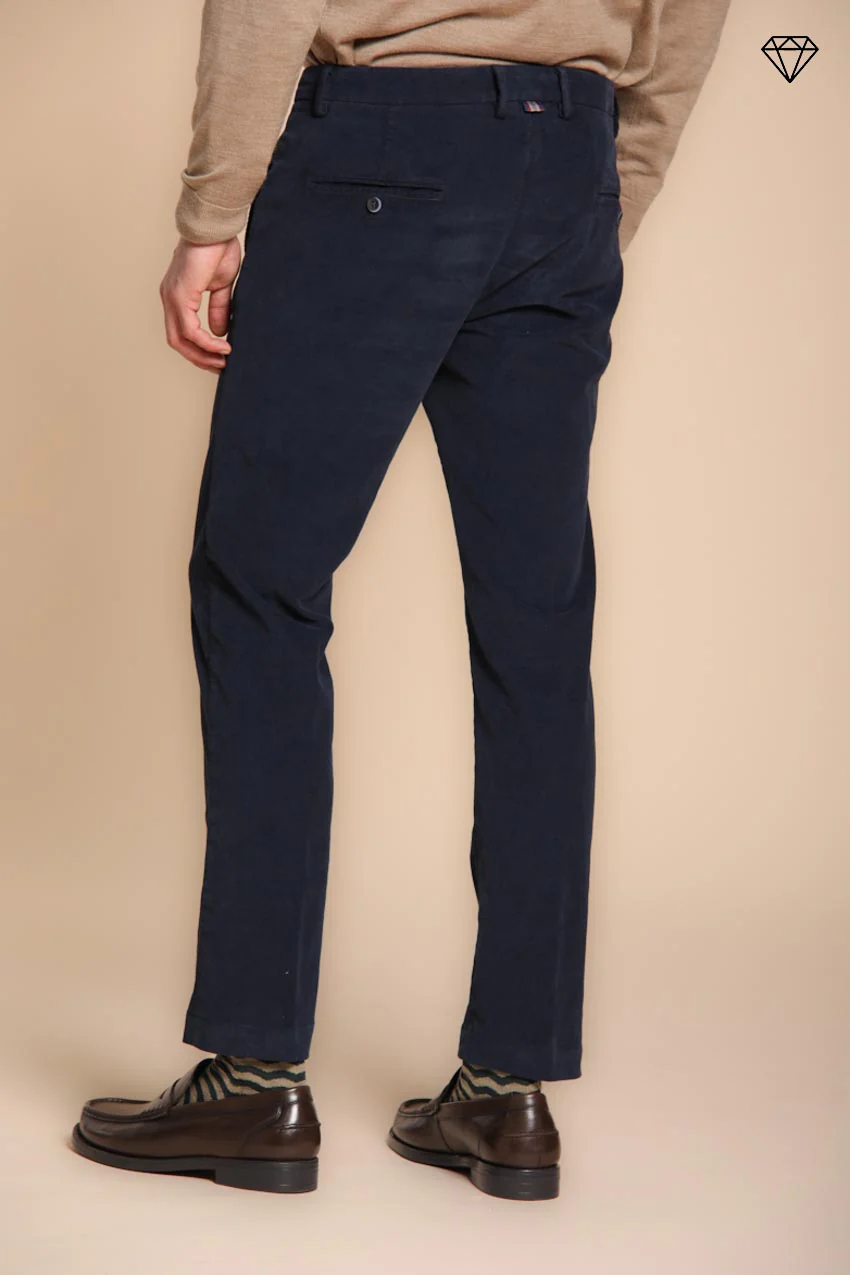 Torino pantalone chino uomo in velluto 1500 righe slim fit ① – Image 3