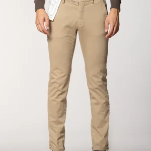 Torino Flex pantalone chino uomo in raso slim fit