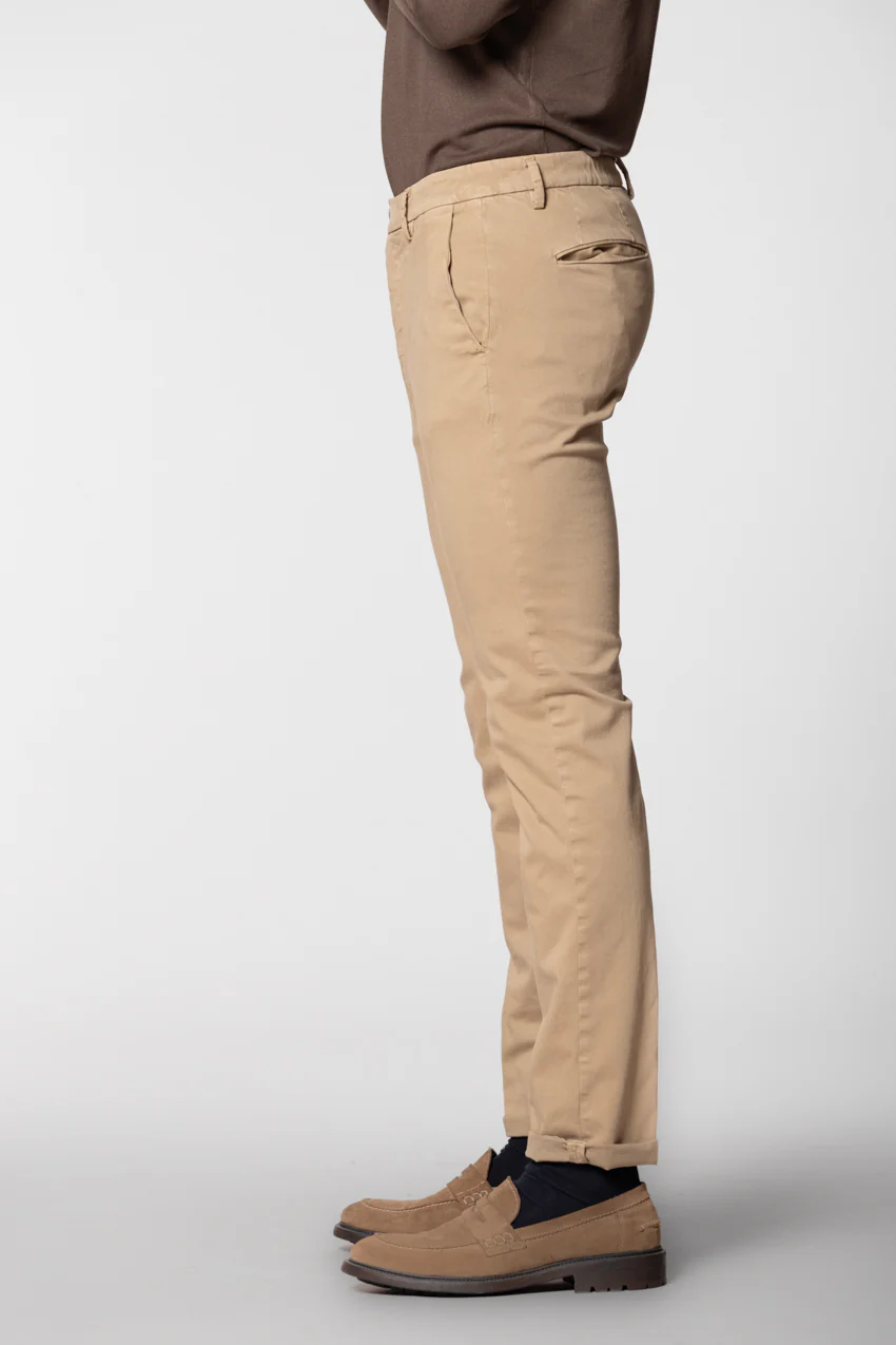 Torino Flex pantalone chino uomo in raso slim fit – Image 4
