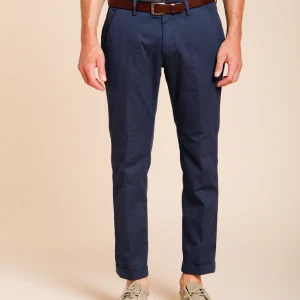 Torino Flex pantalone chino uomo in gabardina stretch slim fit ①