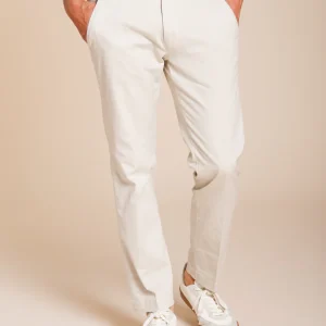 Torino Flex pantalone chino uomo in gabardina stretch slim fit ①