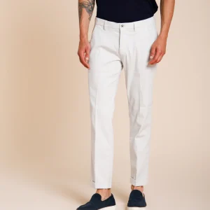 Torino Flex pantalone chino uomo in gabardina stretch slim fit ①