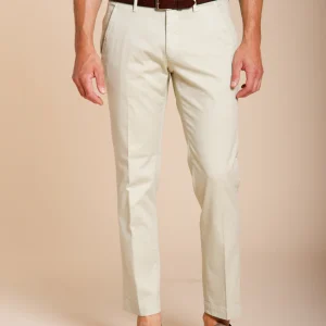 Torino Flex pantalone chino uomo in gabardina stretch slim fit ①