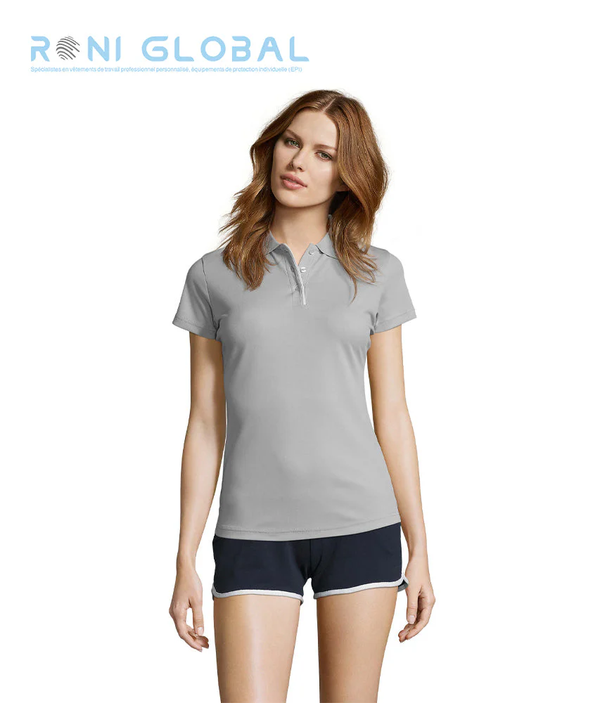 Polo de travail femme sport manches courtes, en piqué polyester - PERFORMER SOL'S – Image 9