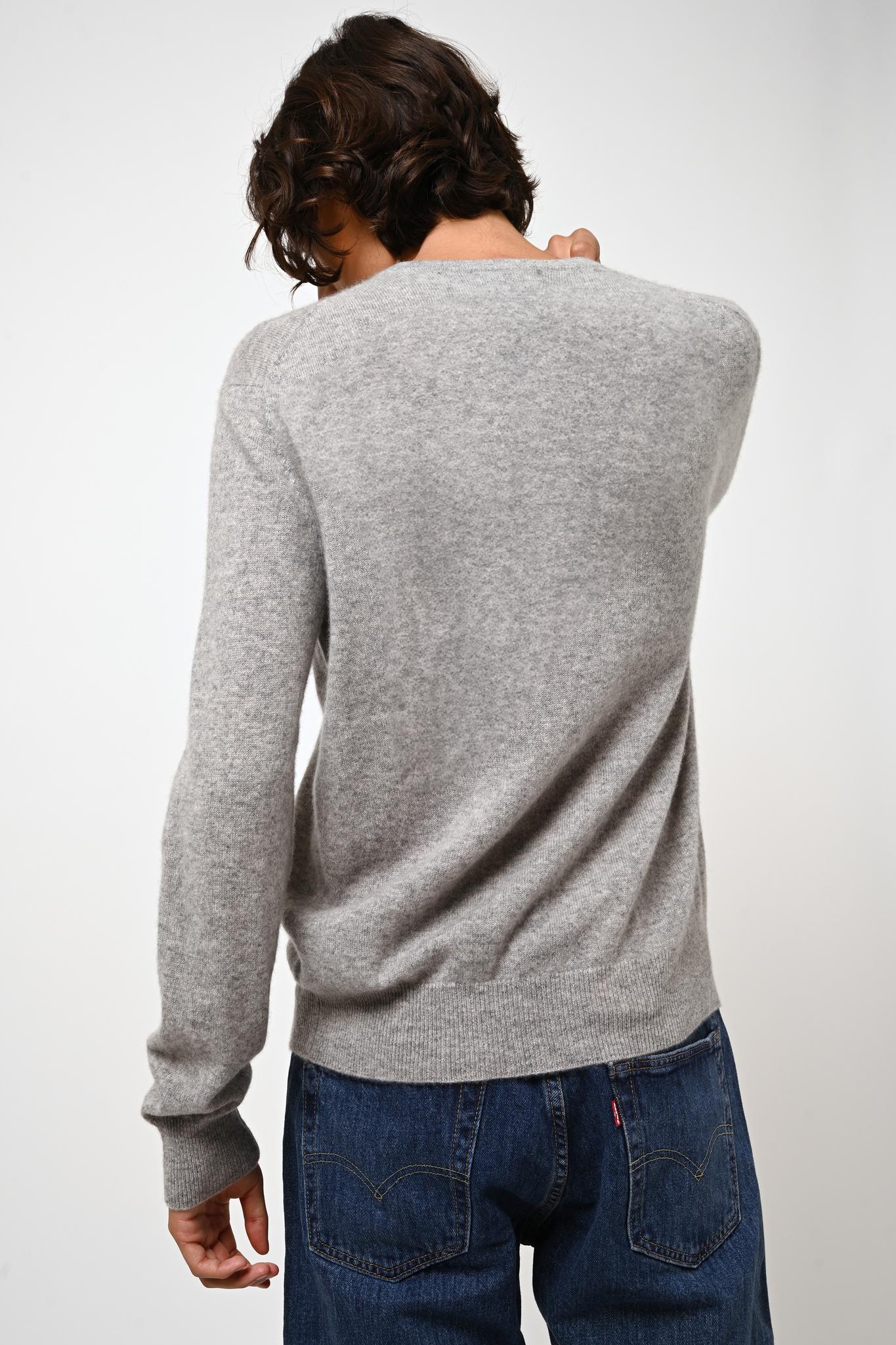 AIGLIÈRE pull col rond nuage chiné 100% cachemire – Image 2