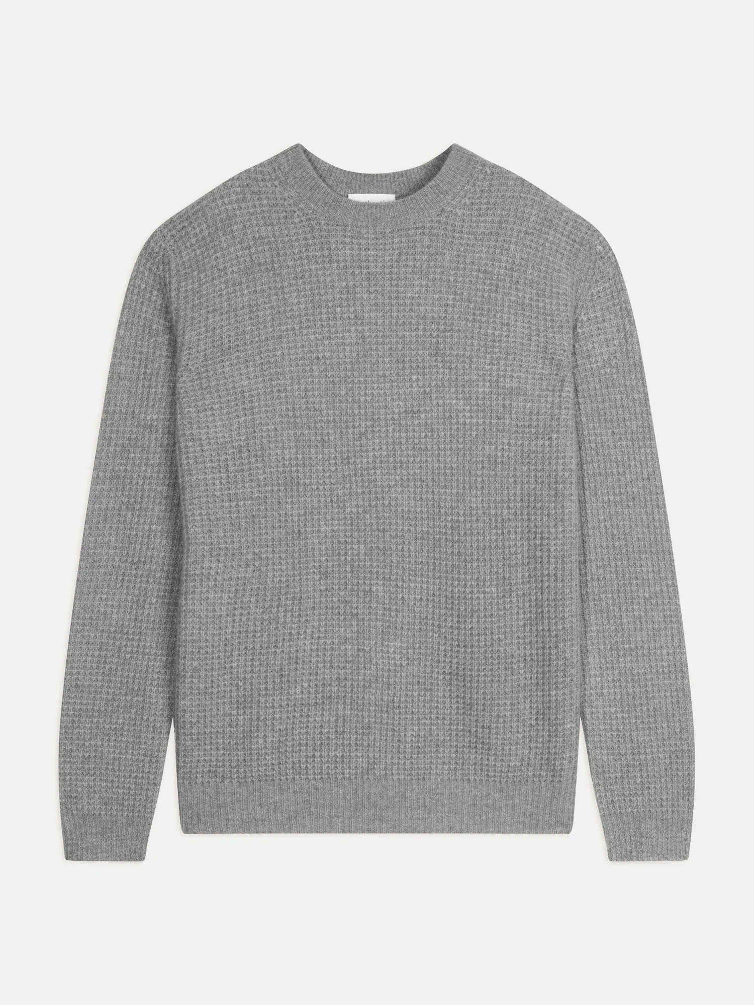 AKSEL pull col rond 4 fils nuage chiné 100% cachemire – Image 6