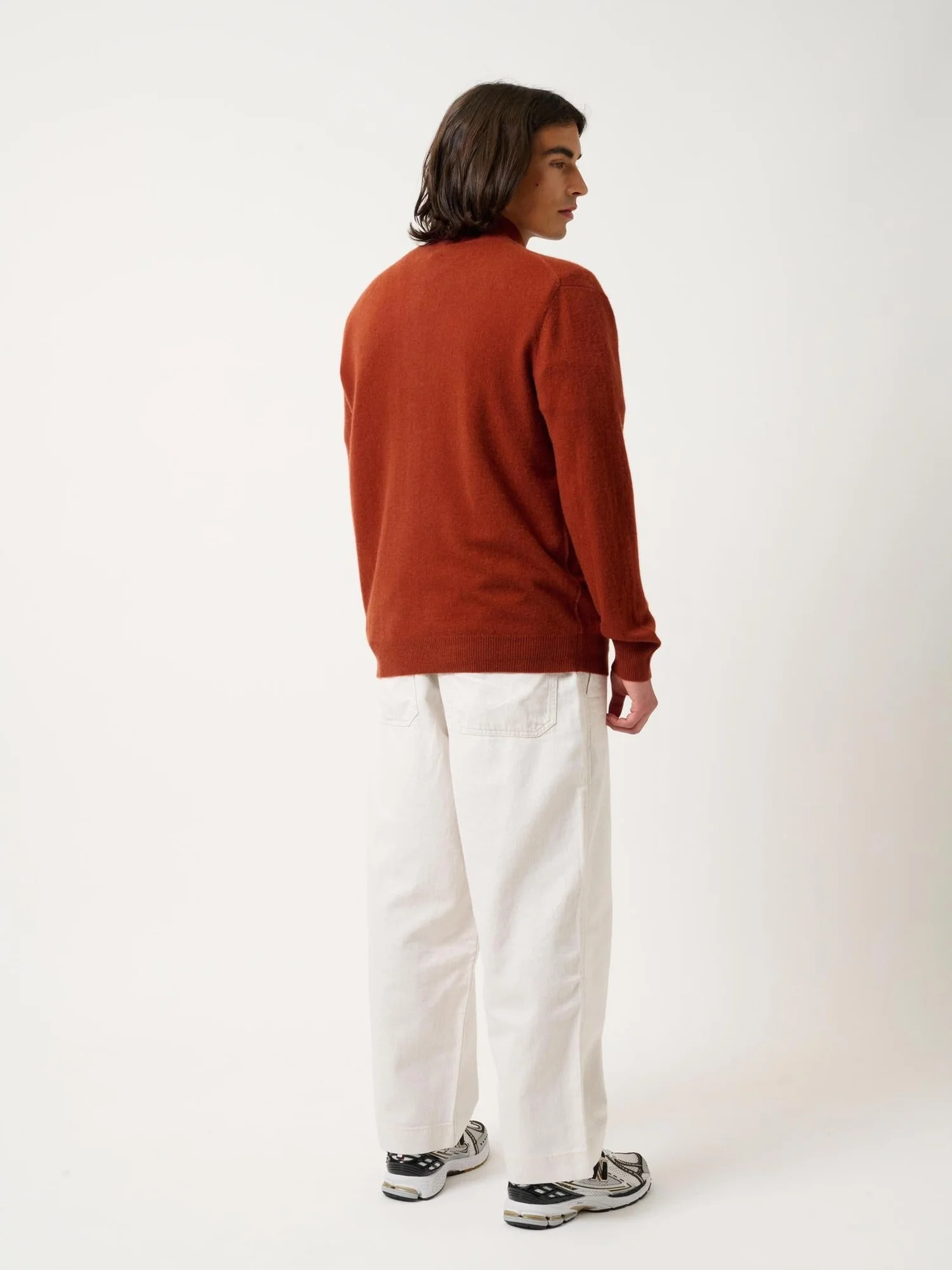 ALBARON gilet zippé col montant écureuil 100% cachemire – Image 4