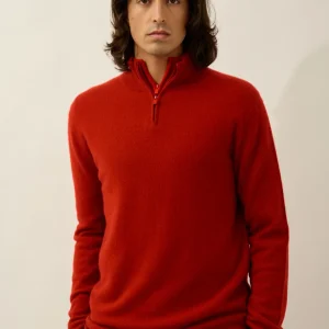 AMBIN pull camionneur rubis 100% cachemire