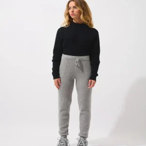 ANIKA jogging nuage chiné 100% cachemire